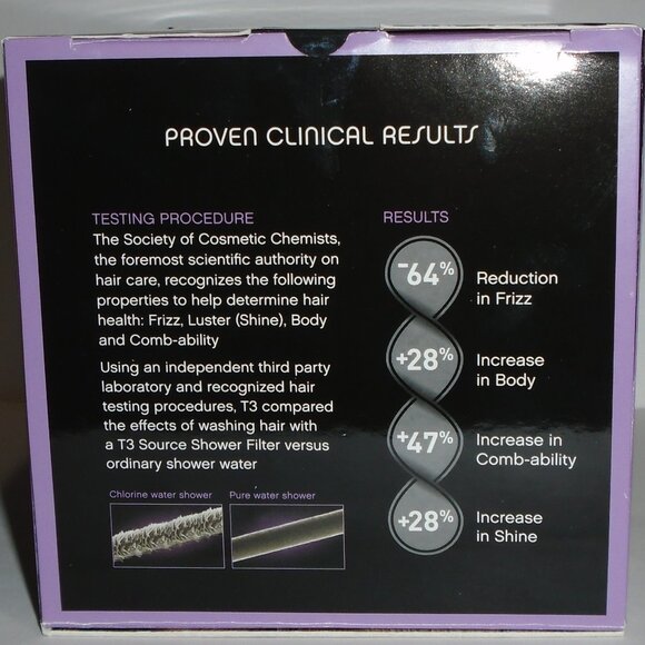 T3 Source ShowerHead + Filter Pure Water for Beautiful Hair NEW In Box 73301 - Picture 5 of 5
